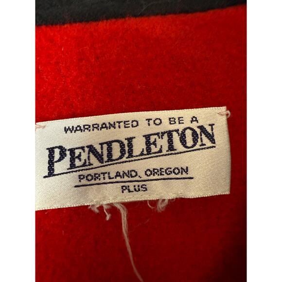 Vintage Pendleton Jacket Women's Plus Black Red Double Time Reversible Button - Picture 4 of 7